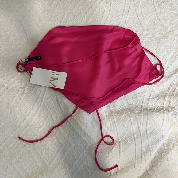 Brand New - pink bandana tie top - Picture 2 of 3